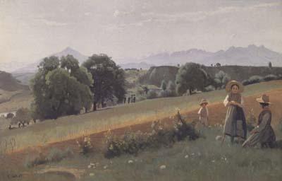 Jean Baptiste Camille  Corot Mornex (mk11) Sweden oil painting art